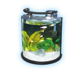 Аквариум 10.8л, (черный), светильник 3,8Вт, фильтр 5Вт.(KM-300A/Black)
