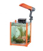 BOYU Аквариум 20л. оранжевый, фильтр 11Вт, светильник 9Вт (JDG-270 orange)