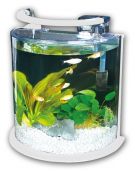 Аквариум 10.8л, (белый), светильник 3,8Вт, фильтр 5Вт.(KM-300A/White)