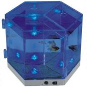 Аквариум для петушков с подсветкой, тройной (NA-3)